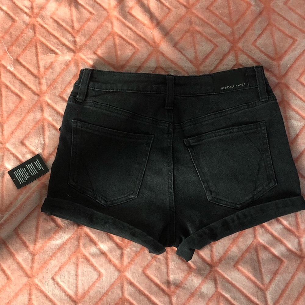black shorts